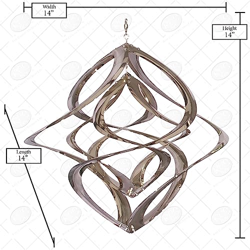 Red Carpet Studios 31074 Cosmix Chrome spinner éolien 14 pouces - 4