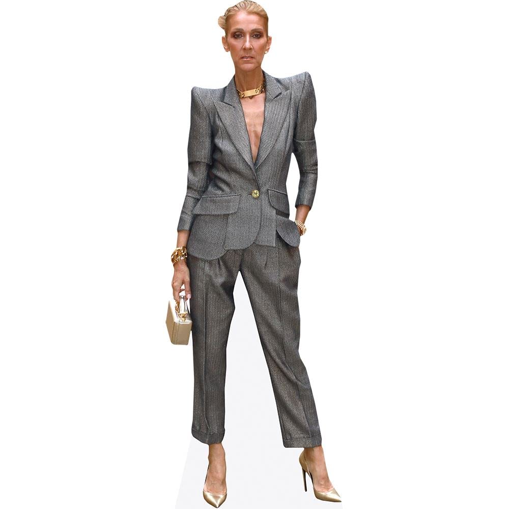 Celine Dion (Grey Suit) Mini Size Cutout