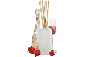 SpaRoom Handblown Glass Reed Diffuser - Strawberry Prosecco