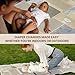 Portable Diaper Changing Pad - Large, Waterproof Travel Changing Pad for Baby with Extra Storage, Wipes Pocket & Pacifier Case - Portable Diaper Changing Station - Beige Striped