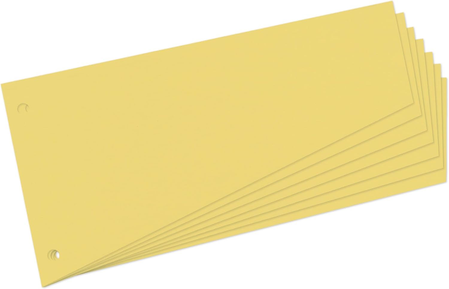 Herlitz 100 Yellow Trapezoidal Dividers 120mm x 230mm