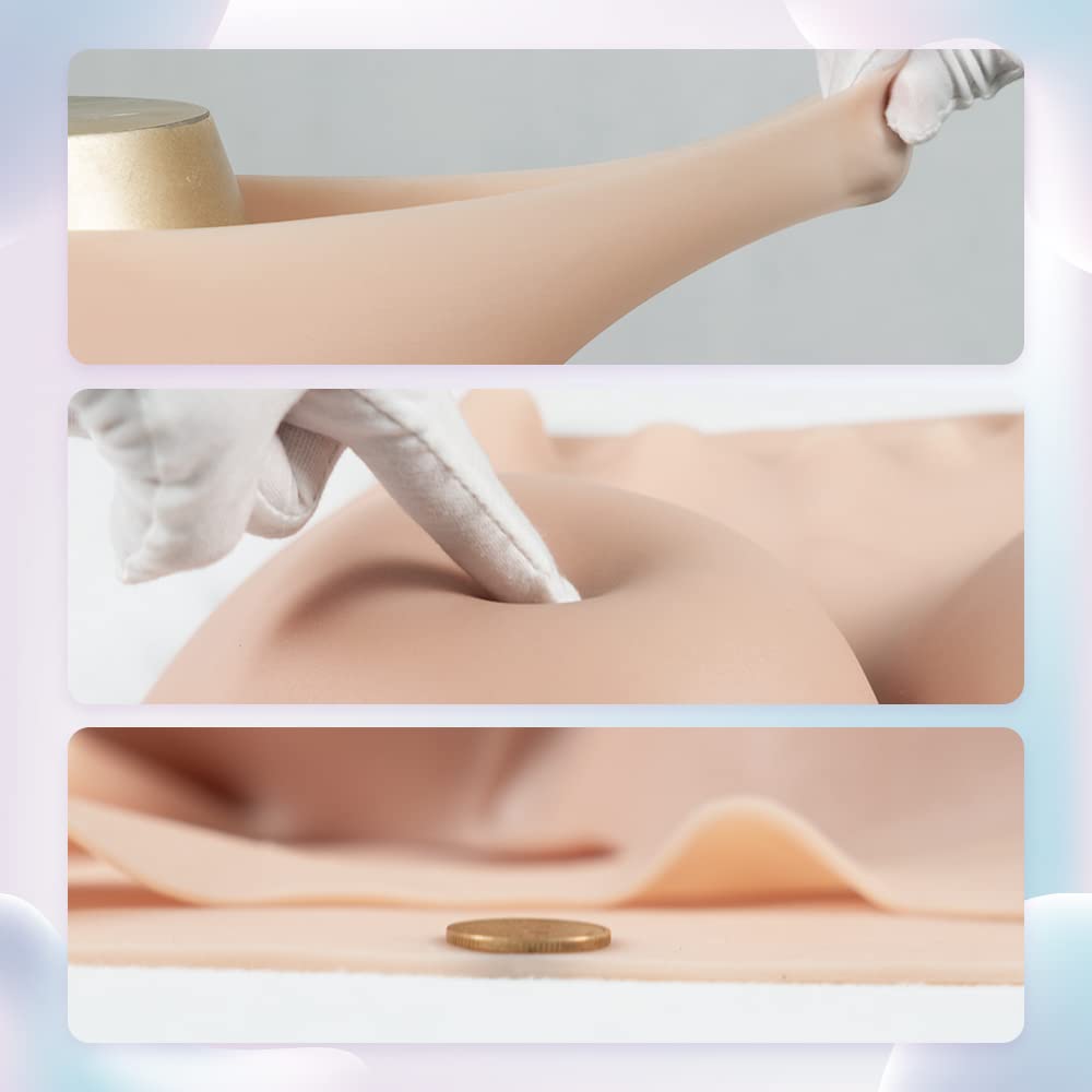 Minaky Silicone Panty 5-Points en Silicone Culotte Fausse Culotte cachée Sissy Peut Pisser et Insérer pour Travesti Drag Queen Transgender (Insérable,Jaune)