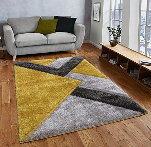 Image of Handmade Shaggy Pure Microfiber Smooth & Anti-Skid Carpets for Bedroom & Living Room, 2 inch Thickness Size- 5X7 Feet