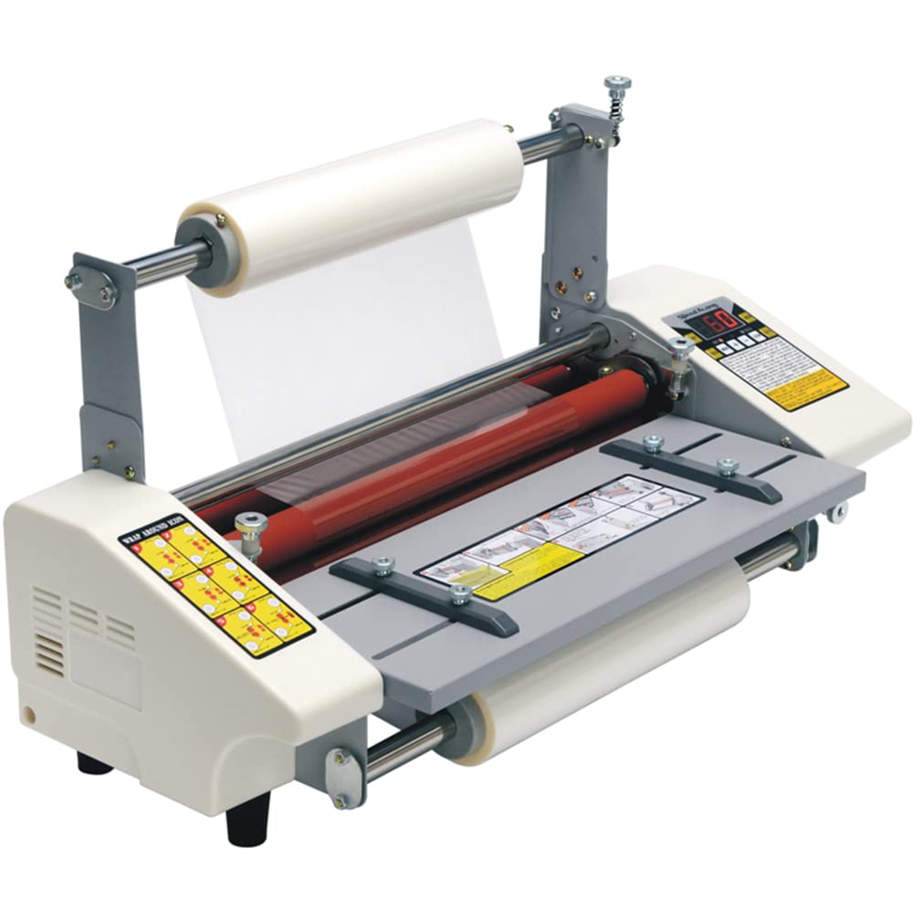 Maszyna do laminowania na gorąco na zimno A3 z cyfrowym wyświetlaczem LCD, czterowalcowy laminator Laminator Wysokiej klasy laminator termiczny z regulacją prędkości, temperatura 0°C-180°C, do dokum