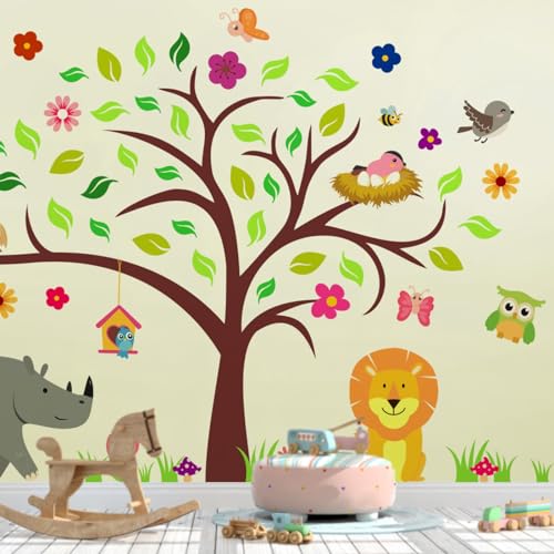 DEKOSH Woodland Nursery Decor - Adhesivos de Pared Infantiles miniatura 5