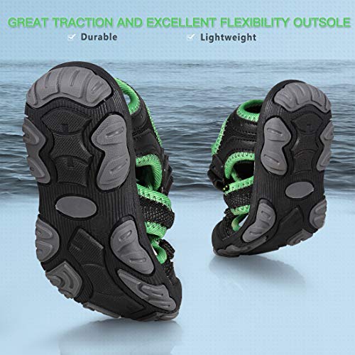 Image of UOVO Boys Sandals Kids Sandals Hiking Athletic Closed-Toe Beach Summer Sandals for Boys Quick-Drying