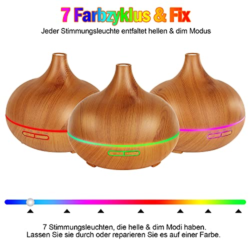 Aroma Diffuser 550ml Ätherische Öle Duft Diffusor – Bild 3