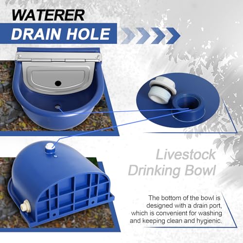Femitu 36USLFBA057 Automatic Water Bowl Plastic Livestock Waterer thumb #2