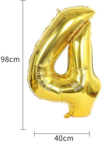 Miniatura 4 de Globos decorativos para cumpleaños número 48, globos de papel de aluminio, globos de látex con número de helio, globos de papel de aluminio, color