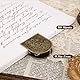 Avecmoi Vintage Brass Clip, Messing Buchklammer für Journale, Planer, Notizbücher, Kleine Heftklammer für Seitenhalter, Buchzeichen - Starker Klemmkraft, Keine Spuren Hinterlassen