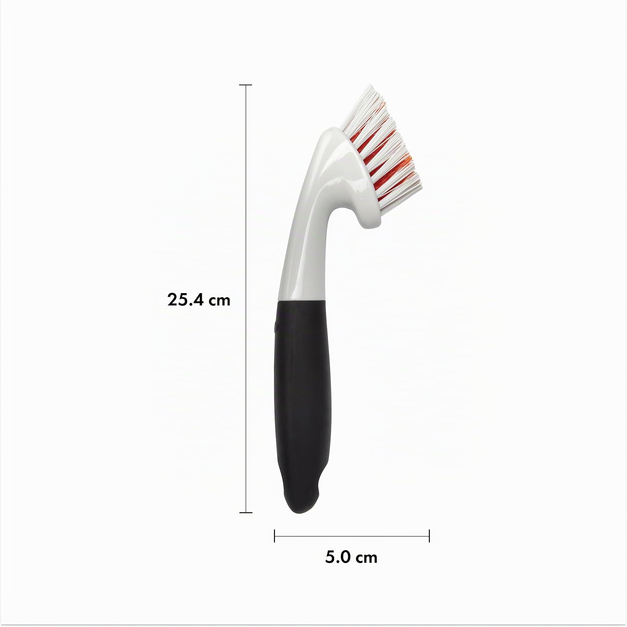 OXO Good Grips Cepillo para Juntas Estrecho, Negro/Blanco, 1 pack