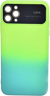 جراب حماية خلفي من السيليكون بتصميم رائع وحواف آمنة لموبايل ايفون 11 برو ماكس - متعدد الألوان