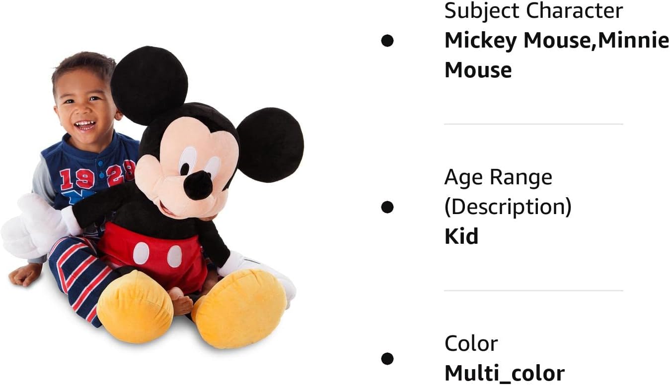 Disney Mickey Mouse Plush Toy 25"