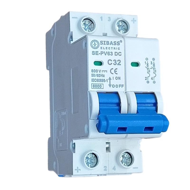 Kenbrook Solar Sibass DC MCB 800V 32A Miniature Circuit Breaker (32 AMP)