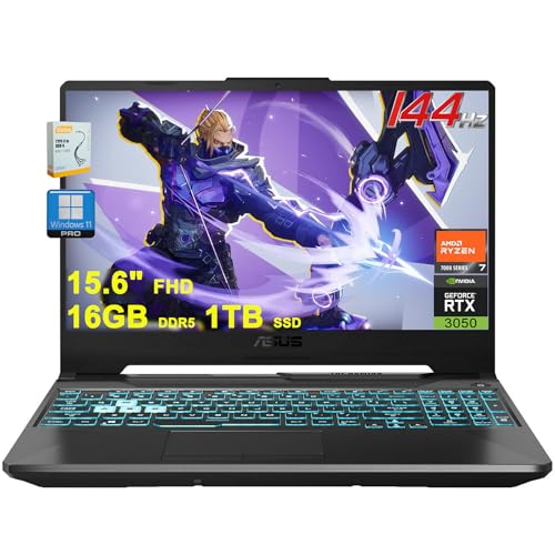 TUF Gaming A15 Laptop | 15,6" FHD antiriflesso 144Hz | AMD 8-core Ryzen 7 7435HS (>i7-12700H) | SSD 16GB DDR5 1TB | GeForce RTX 3050 | Ricarica rapida USB-C retroilluminata Win11Pro con