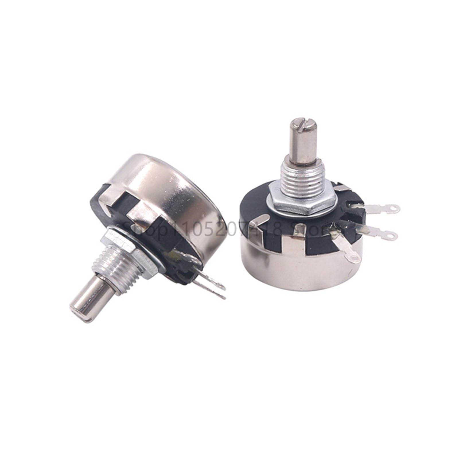Potentiomètre WX010 WX110 1W 100 Ohm 1K 2K2 3K3 4K7 6K8 10K 6mm, arbre métallique, fil à tour unique, résistance réglable, 10 pièces/lot(4.7K Ohm)