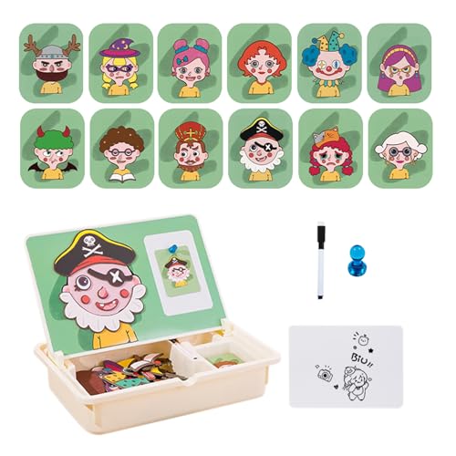 Boîte puzzle magnétique et jeu éducatif pour le voyage des enfants
