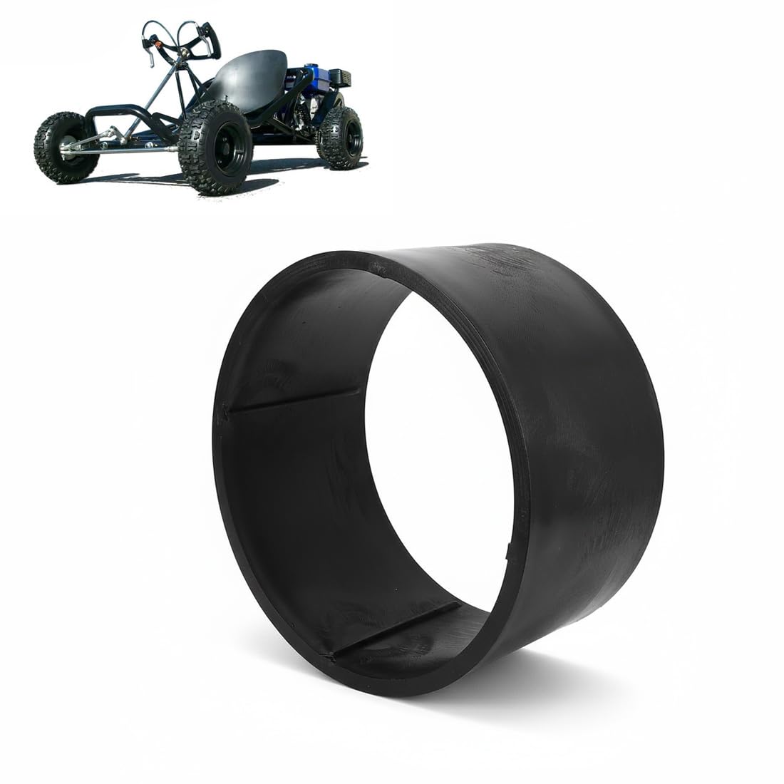 Go Kart Reifen Hülse, für Drift Trikes, Go Kart, Drifting Scooter 11x7, 10-5 Ersatz-Glatt Reifen, Robuster PVC-Reifenteil-Ring