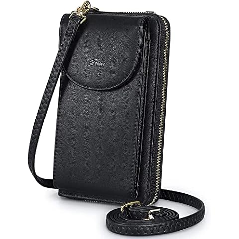 S-ZONE Small Crossbody Bags for Women Cell Phone Purse RFID Blocking Wallet Purses with Credit Card Slots Cover