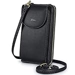 S-ZONE Small Crossbody Bags for Women Cell Phone Purse RFID Blocking Wallet Purses with Credit Card Slots