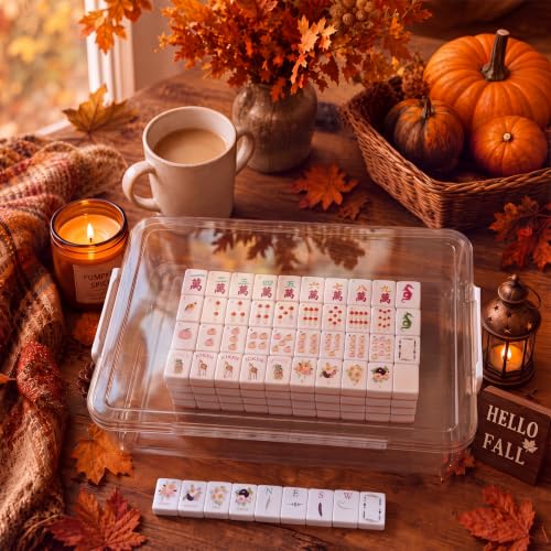 Soulchen American Mahjong 166 Tiles Set, 13.7'', Pastel Autumn by Soulchen - Used condition - Image 5