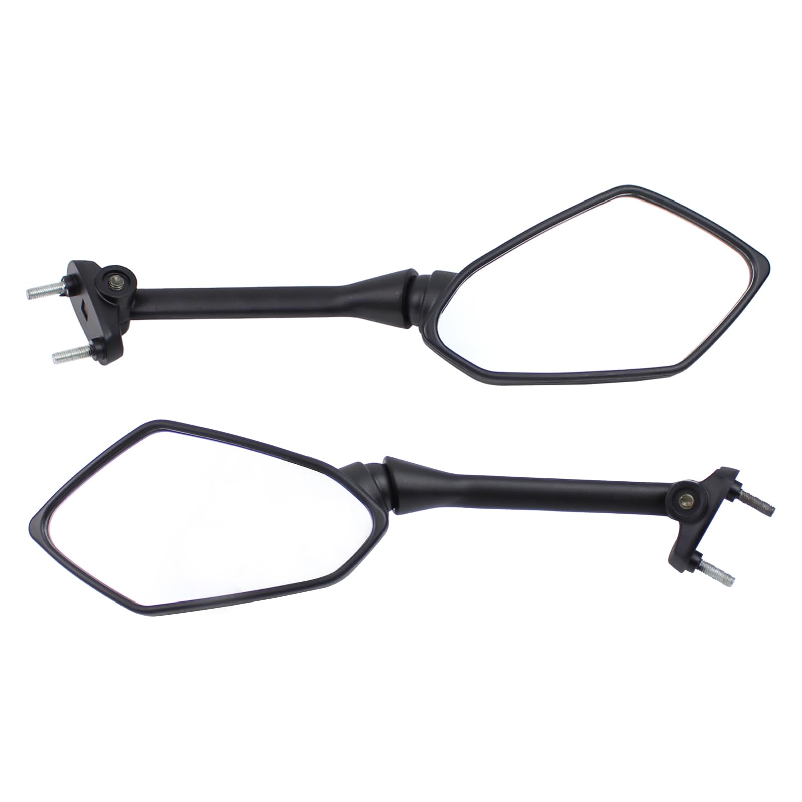 Rückspiegel Spiegel Rückansicht Seitenspiegel Motorradspiegel Motorrad Verkleidungsspiegel Lenkerspiegel schwarz vorne links und rechts für Kawasaki ER6F ER6N ER 6F ER 6N ER-6F ER-6N ABS 2009-2011