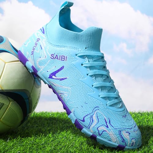 Breathable Men’s Soccer Cleats: Outdoor Football Shoes with Anti-Slip Studs & Easy Clean Design for Turf, Grass, Training3