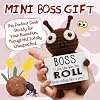 Funny Gifts for Boss Men Women Crocheted Dung Beetle Humorous Manager Leader Birthday Promotion Christmas Office Gift Handmade Appreciation Present