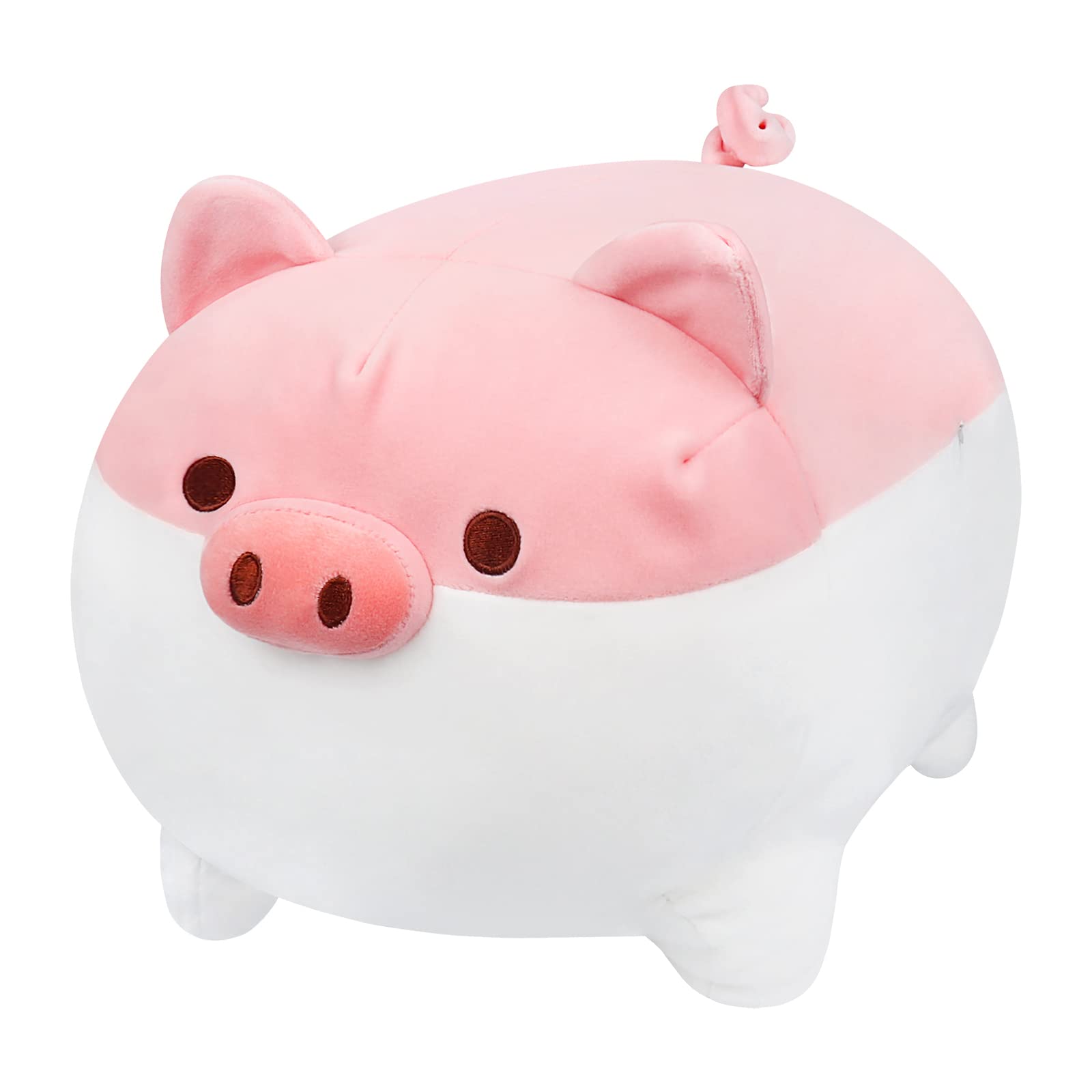 Fortuning's JDS Plush Toy Pig Plush Animal Hugging Pillow Soft Stuffed Cute Stuffed Pillows Comfortable Doll Cushion Toys Children Plush Toy Lifelike Animal Pillows Gift (pink, 19.6 inch(50cm)