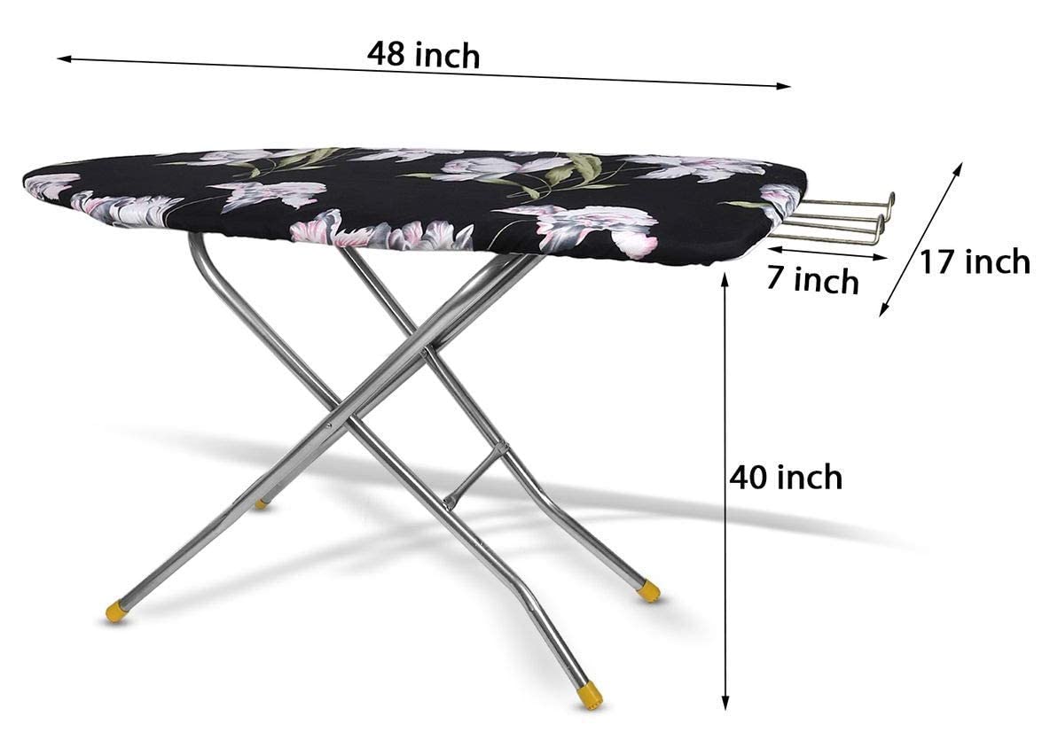 Maanit Wooden Heavy Self Standing Ironing Board/Table 18 Inch | Foldable Portable Iron Board with Iron Stand | Strong Stable Base for Home Use 1