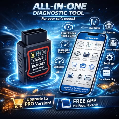 ELM327 Bluetooth OBD2 Scanner Wireless
