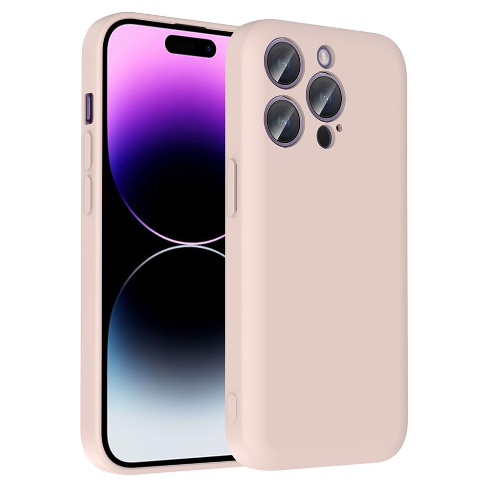 Zore Apple ile uyumlu iPhone 14 Pro Kılıf Kamera Korumalı Kartlık Hazneli Zore Vitra Kapak Pembe