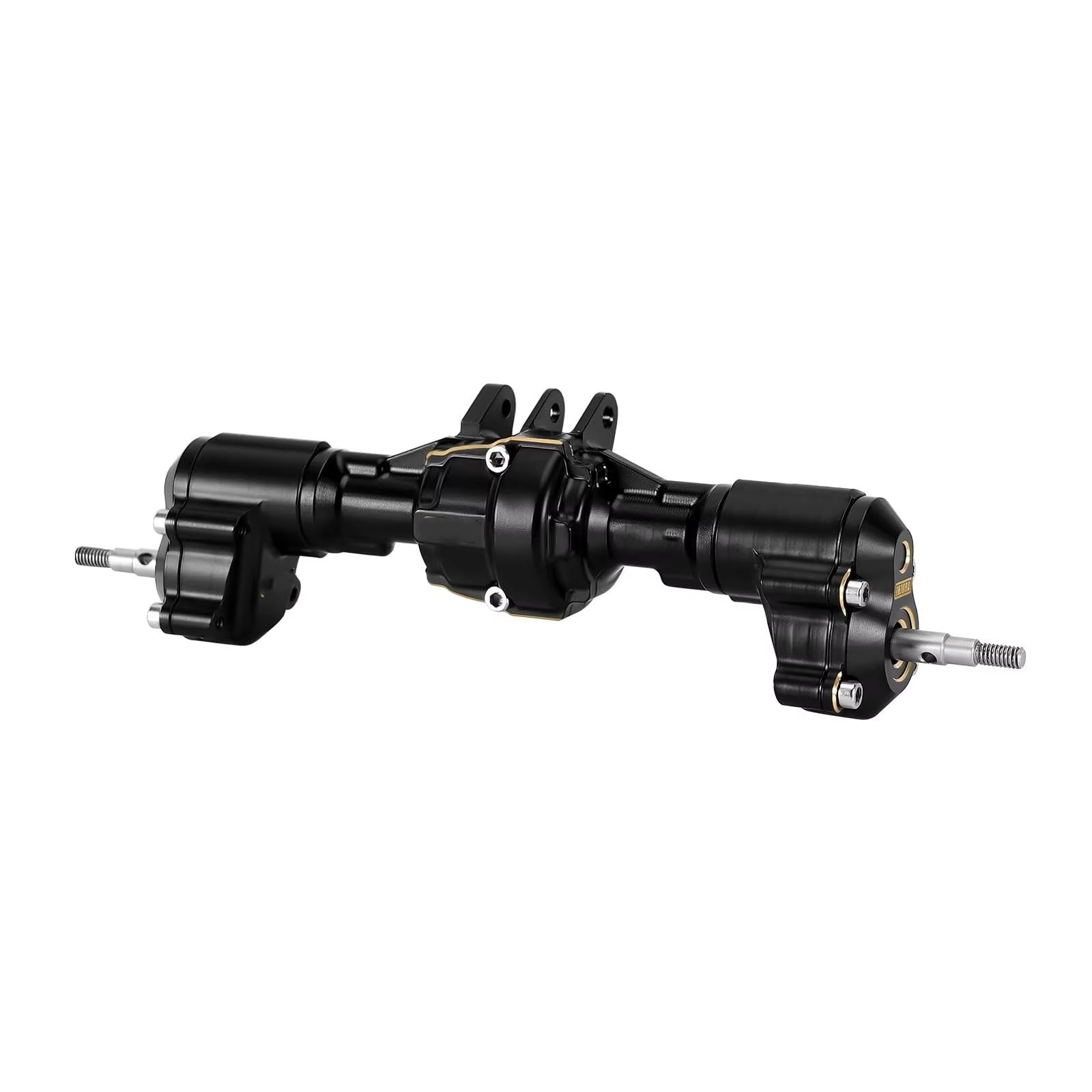 Eje Delantero Trasero RC para Redcat para Ascent-18 1/18 RC Crawler, Ejes De Portal Completos Brass Color Y Aluminio, Piezas Actualización, Accesorios