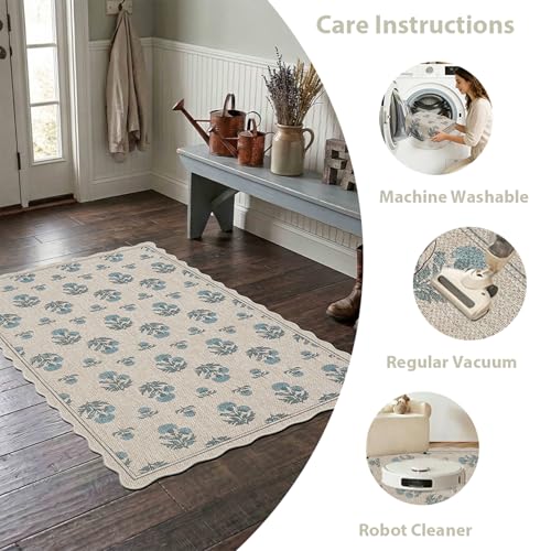 Tapete ORTIGIA Easy Jute 5x3 ft Vintage Azul miniatura 4