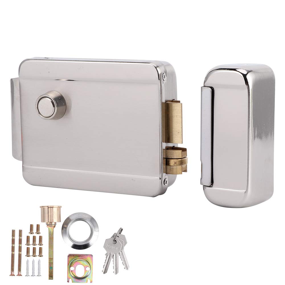 Antifurto Antifurto Serratura per cancello DC12V Serratura elettrica per controllo accessi con ingresso porta Serratura elettrica per scuole per hotel per casa