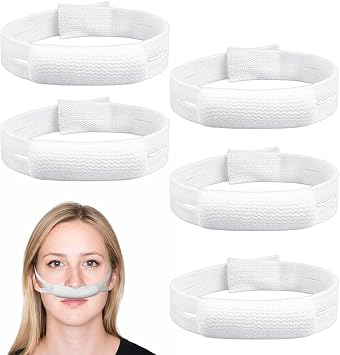 5 PCS Nasal Dressing Holders Elastic External Nose Mesh Wound Bandage, Nasal Packing Retainers with Cotton Core, Post Op Support Supplies