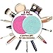 2 Pieces Silicone Makeup Brush Cleaner, YalsFTY Cosmetic Brush Scrubber Mat Pad Cleaning Tool, Dual-Sided Functionality to Accommodate All types of Brushes, Powder Puffs and Sponges (Green & Pink)