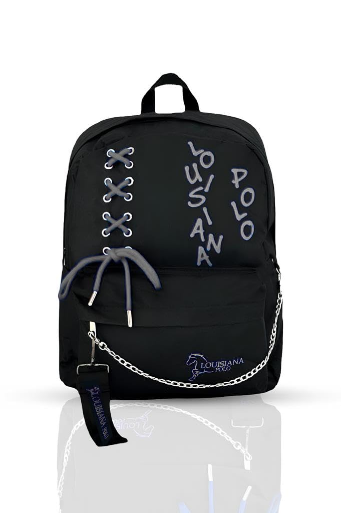 Louisiana Polo Laptop Bölmeli Okul Çantası Siyah Füme 1141