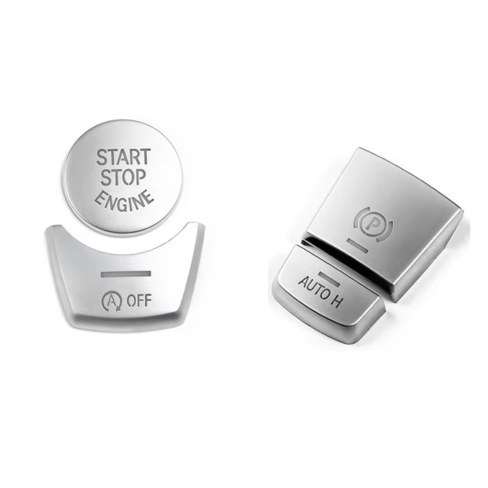 Button Repair Stickers for Car Compatible with F15 X52014-2018 for F16 X62015-2018 Car Engine Start Stop & Electronic Hand Brake P Button Decoration Cover