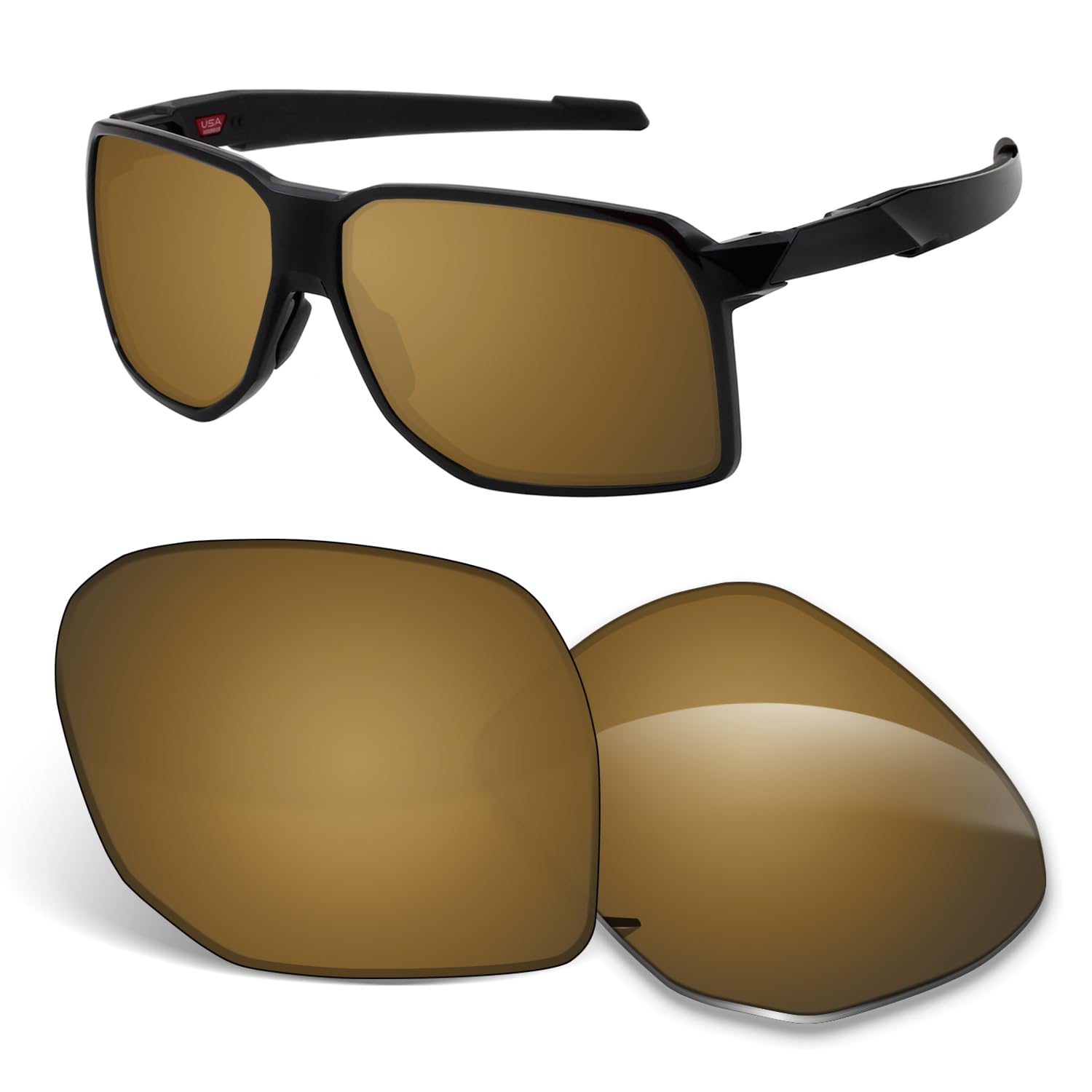 Lentes de repuesto de 1,5 mm compatibles con gafas de sol Oakley Portal OO9446 de 62 mm, antiarañazos y resistentes a los impactos