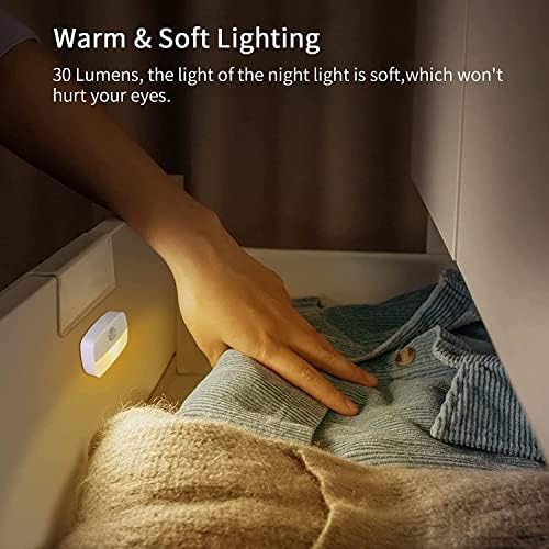 Night Light, Motion Sensor Lights Indoor, [8 Pack] Stick On Night Light by Battery Powered, night lights for adults, Automatic ON/Off Light for Stair, Hallway, Closet, Kitchen,Cupboard,Children's Room