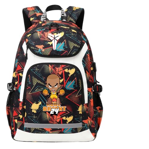 Sac à dos 17 pouces Noir Mamba anti-déchirure pour soulager le dos des lycéens