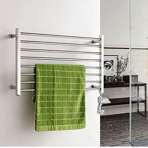 Radiador de toallas para baño de 530W con rejilla de secado curva