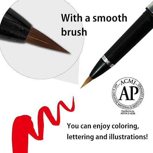 Miniatura 2 de Kuretake Punta de repuesto ZIG KARAPPO-PEN Tipo de cartucho (pincel), Para hacer pluma original, letras, caligrafía, ilustración, arte, escritura,