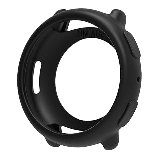 DHK RETAIL for Huami Amazfit Active 2 Anti Scratch Protective Case Silicone Watch Cover - Black