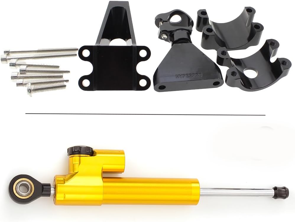 Fit For CBR600F F4 F4i(41mm) 1999 2000 2001 2002 2003 CNC Motorcycle Steering Damper Stabilizer Buffer Control Bar with Mounting Bracket Support Kit Full Set