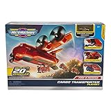 1 veicolo esclusivo incluso Grandi Giochi - MICRO MACHINES AEREO CARGO DEI VIGILI DEL FUOCO, con apertura anteriore e posteriore, gancio retrattile e un veicolo incluso - MCM12000