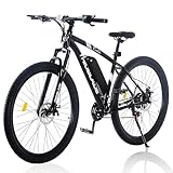 LSBIKE 27.5In Electric Bikes for Adults E-bikes for Men with 21 Speeds, Electric Bicycle w/ 36 10.4AH Li-Ion Battery, 250W Electric Mountain Bike w/ 3 Riding Modes Dual Disk Brake (New Black)