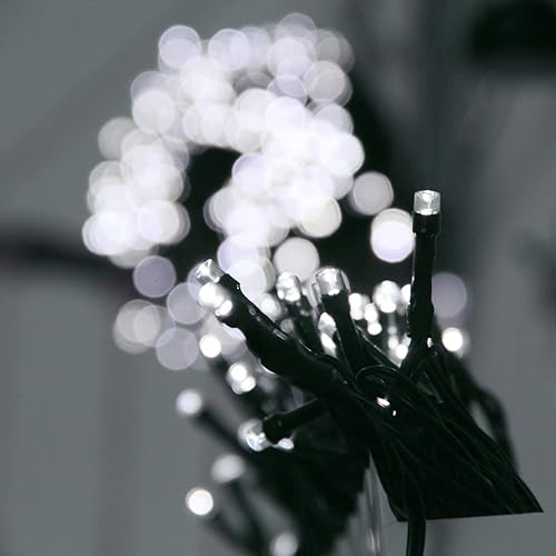 Miniatura 3 de Paquete de 2 tiras de luces solares superlargas en total de 170 pies, 480 LED, 8 modos mejorados, funciona con energía solar, impermeable, luces de