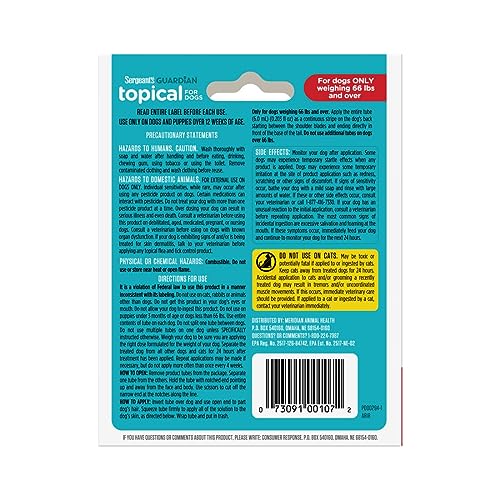 Sergeants Guardian Flea Tick Squeeze on Topical for Dogs 66+ Lbs 3 Count Cucciolini Doodles Sergeants guardian flea tick squeeze on topical for dogs 66+ lbs 3 count cucciolini doodles